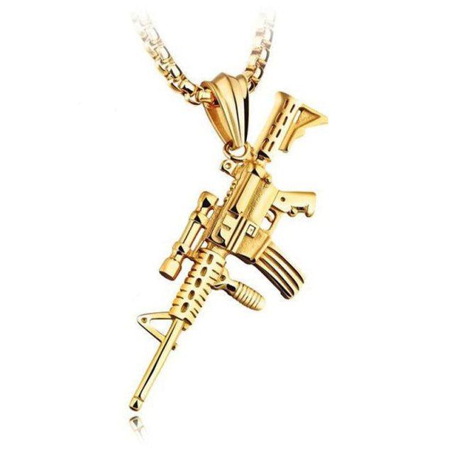 Box Chain With M4 Pendant