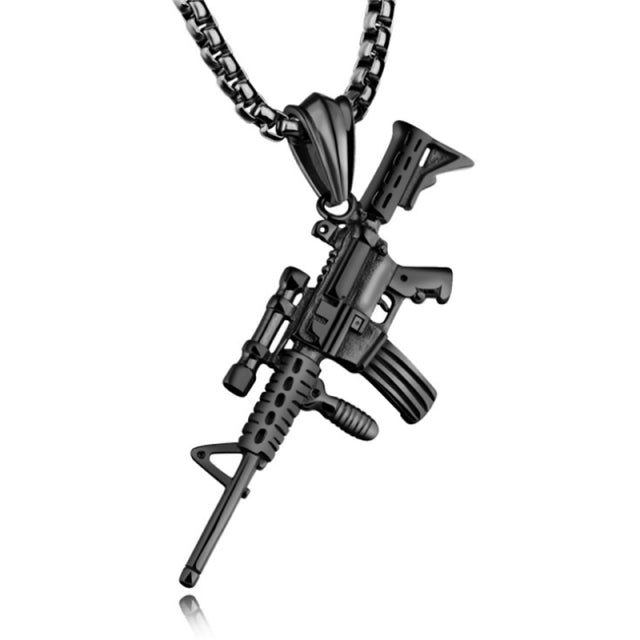 Box Chain With M4 Pendant