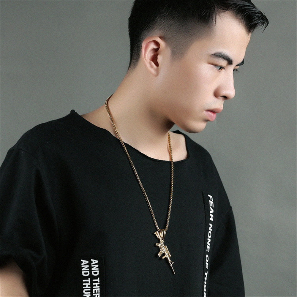 Box Chain With M4 Pendant