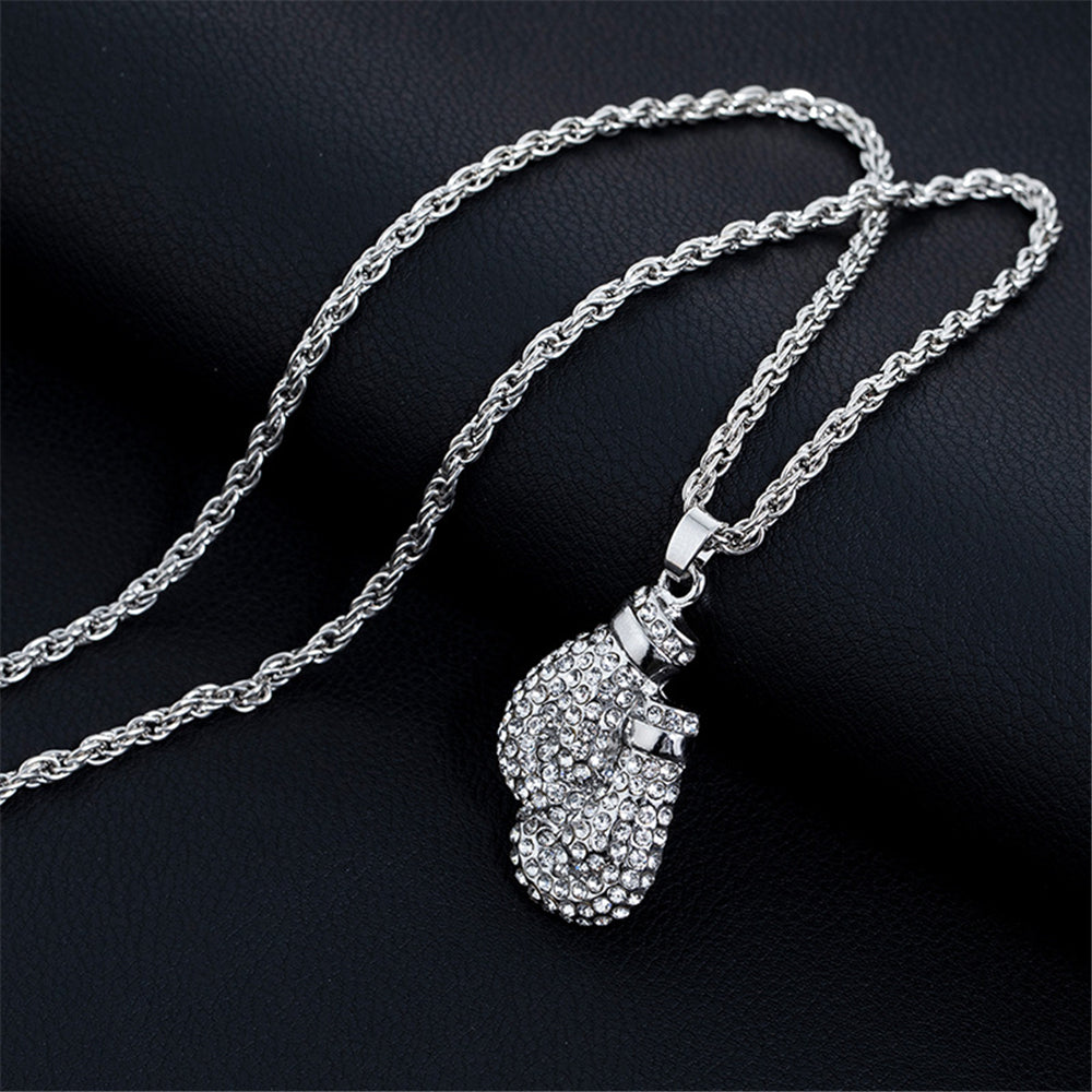 Rope Chain with Boxing Gloves Pendant