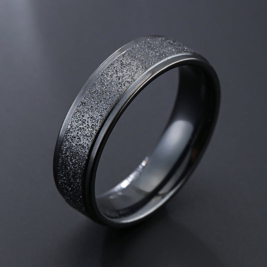 Black Rough Ring