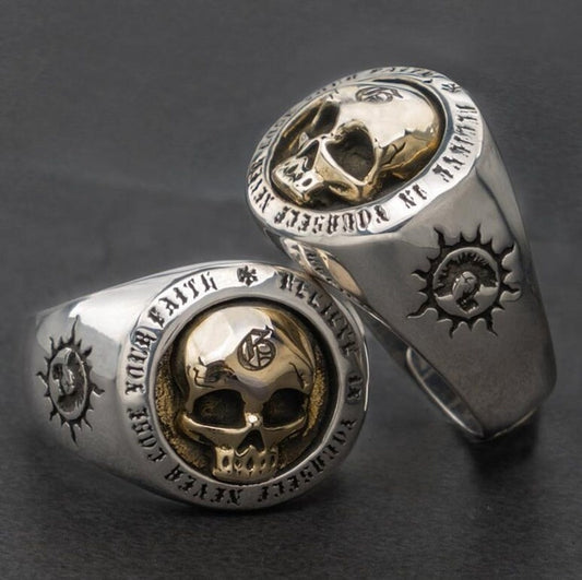 Gold Skull Ring