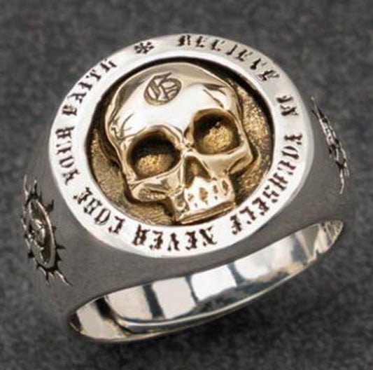 Gold Skull Ring